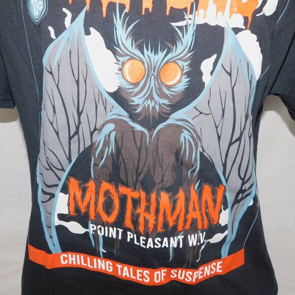 Loot Crate Mysteries of Beyond MOTHMAN Comic Mens L Black Graphic Shirt - Picture 4 of 7